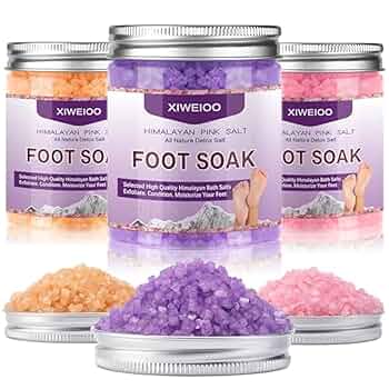 Amazon.com: XIWEIOO Himalayan Pink feet soka Salt 3 Set Kit